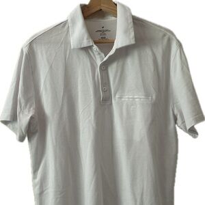 Fabletics White Polo Shirt